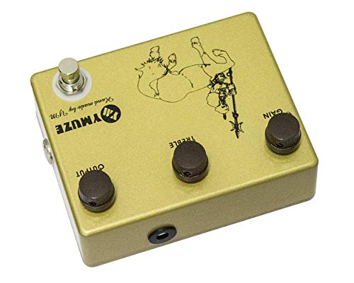 YMUZE Handmade GOLD Professional Overdrive Boost Guitar Effects Pedal