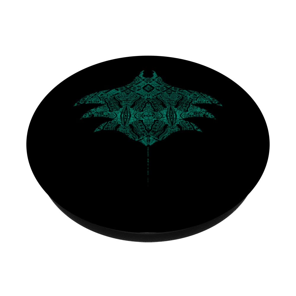 Stingray Polynesian Tattoo Tribal Aquarium Animal Manta Ray PopSockets Swappable PopGrip