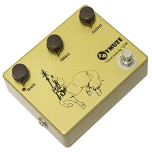 YMUZE Handmade GOLD Professional Overdrive Boost Guitar Effects Pedal