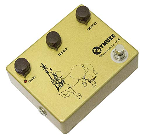 YMUZE Handmade GOLD Professional Overdrive Boost Guitar Effects Pedal