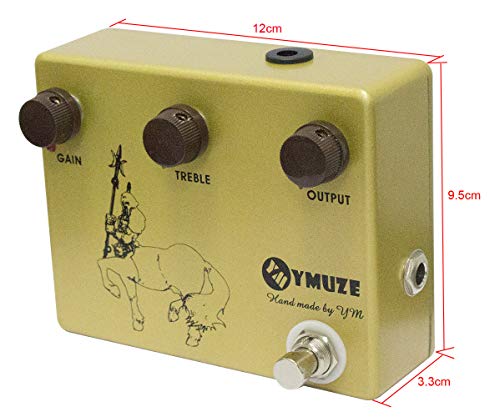 YMUZE Handmade GOLD Professional Overdrive Boost Guitar Effects Pedal