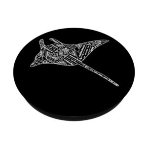 Hawaiian Tattoo Maori Tribal Ocean Animal Stingray Manta Ray PopSockets Swappable PopGrip