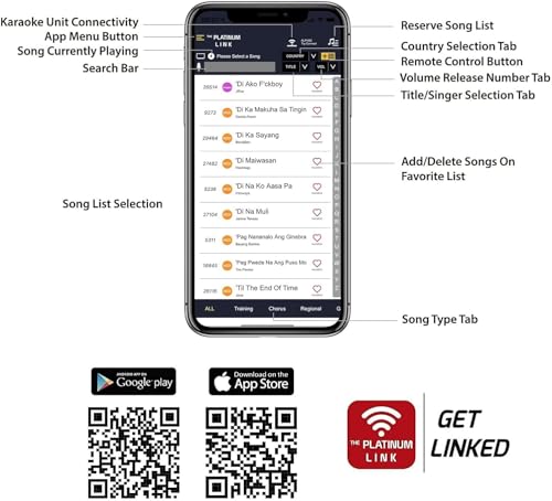 The Platinum Karaoke Machine adutls Comes with 2upgraded Wireless miceophones Features Over 23k Songs 7k Filipino Tagalog 4k Hind 12k English