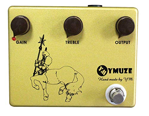 YMUZE Handmade GOLD Professional Overdrive Boost Guitar Effects Pedal