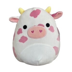 Squishmallows Official Kellytoy Plush 11 Inch (Evangelica The Pink Cow)