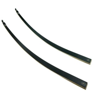 Black Hunter Original Takedown Longbow Limbs Replacement, GLURAK 35lb Fiberglass and Bamboo Sheet Laminated Bow Limbs