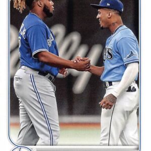 2022 Topps Series 1 Combo Card #329 Wander Franco/Vladimir Guerrero Jr.