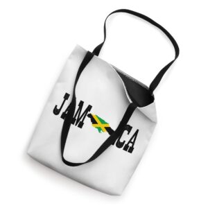 Jamaica Jersey for Love Jamaica Flag Silhouette Jamaican Tote Bag