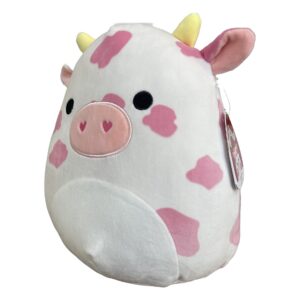 Squishmallows Official Kellytoy Plush 11 Inch (Evangelica The Pink Cow)