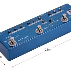 MOSKYAudio Multi Effects Pedal Combined Guitar Effect with 5 Effects Pedal in 1 Unit (RD5)