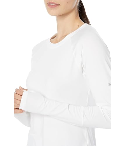 PUMA Women's Run Cloudspun Long Sleeve Tee, White, X-Large