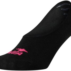 Avia Women's Cushioned No Show Socks (12 Pack), Size 4-9, Pure Black