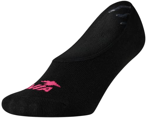 Avia Women's Cushioned No Show Socks (12 Pack), Size 4-9, Pure Black