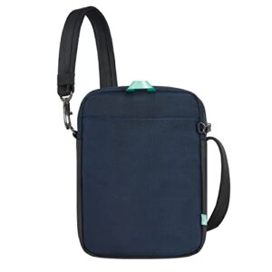 Travelon Greenlander Sustainable Anti-Theft Small Crossbody, Galaxy Blue, 7.5" W x 10.5" H x 2.75" D