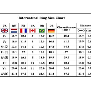 UNIQUFERANGER Fashion Six Prong Platinum Plated Moissanite Luxury Square Wedding Engagement Ring for Women (US Code 6-10) (7)