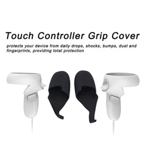 VR Controller Cover, Dustproof Easy to Install Silicone Touch Controller Grip Cover Total Protection for Quest 2 VR Controller