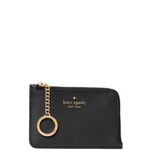 Kate Spade Darcy Medium L-Zip Leather Card Holder In black