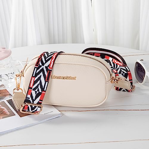 Montana West Crossbody Bags for Women Snapshot Camera Pouch Small Size Crossbody Purse MWC-086BWT