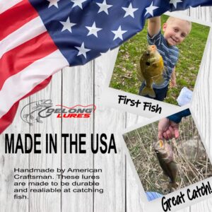 DELONG LURES - Made in The USA - Weedless 3" Tadpole Fishing Lures for Bass, Crappie, Bluegill, and Trout, Life Like Fishing Bait Scented Prerigged Fishing Gear Fishing Lures (Variety Weedless)