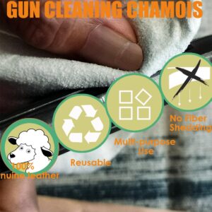 Gun Snake Cleaner, Barrel Rop for Handguns and Rifles 12 GA/.223 & 5.56mm/.38 & 9mm/.30 & 7.62mm,Gun Cleaning Kits with Gun Snake/Gun Cleaning Cloth,Gun Cleaning Supplies