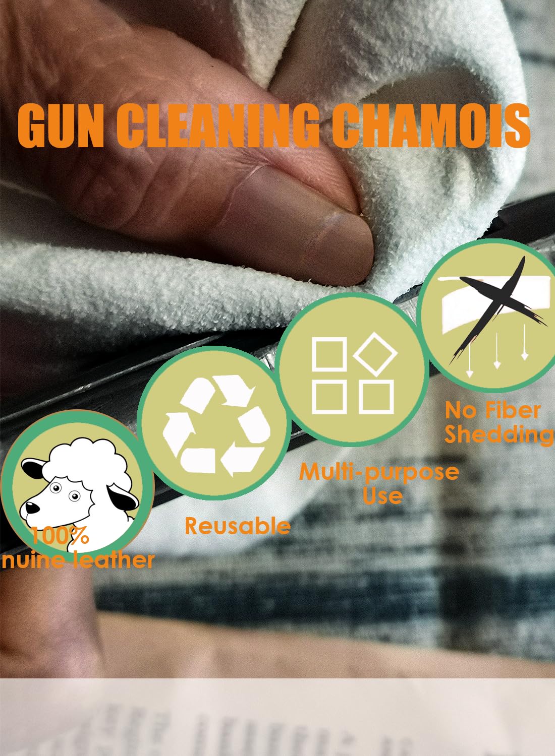 Gun Snake Cleaner, Barrel Rop for Handguns and Rifles 12 GA/.223 & 5.56mm/.38 & 9mm/.30 & 7.62mm,Gun Cleaning Kits with Gun Snake/Gun Cleaning Cloth,Gun Cleaning Supplies