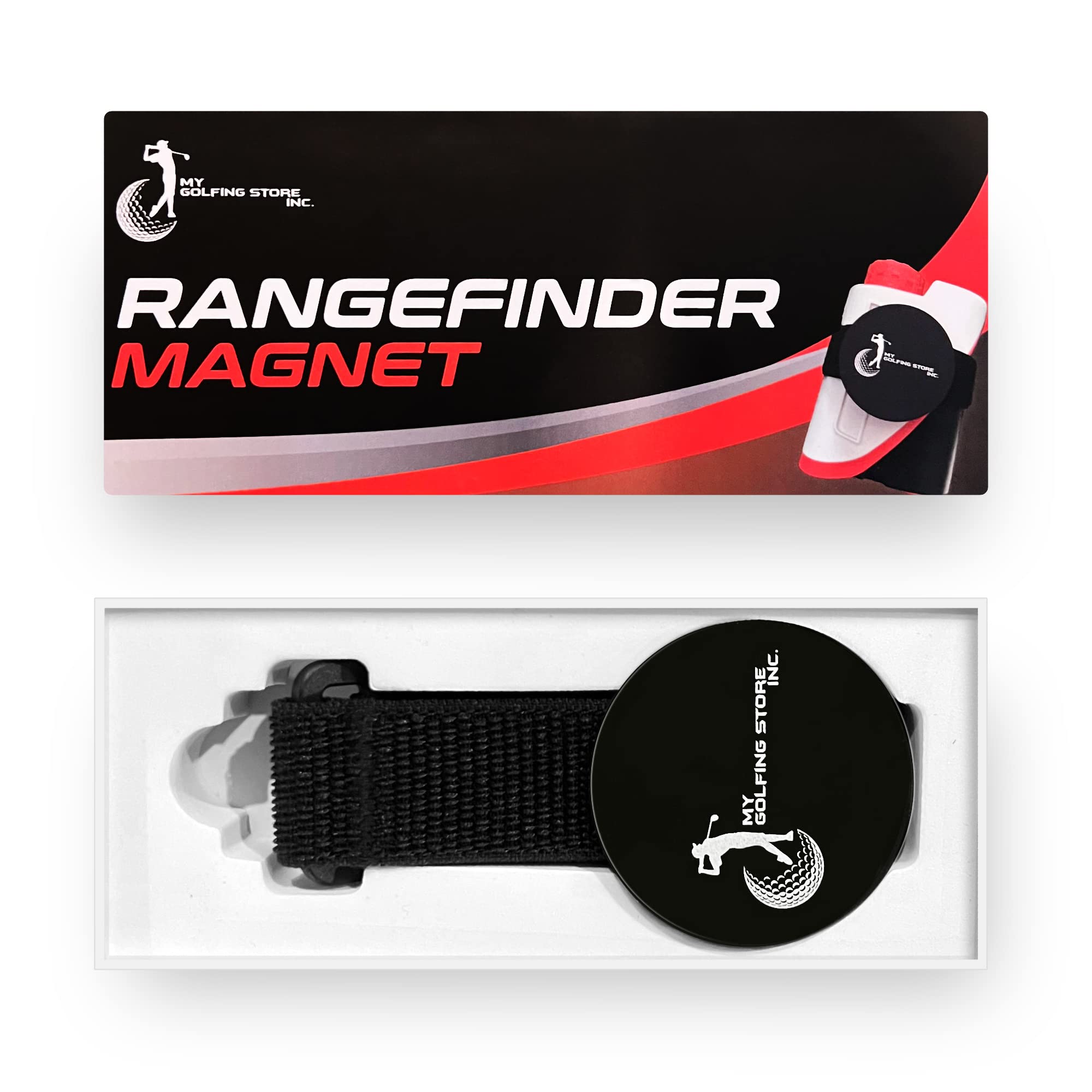 My Golfing Store Magnet for Eagle Eye Golf Rangefinder - Magnetic Holder with Adjustable Straps - Easy to Use, Stylish and Durable - Golf Range Finders and Accessories for Men and Women