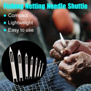 Netting Needle Shuttles Fishing Net Repair Line Equipment, 7pcs Plastic Cast Net Mending Needles Sewing Repair Tool Size 3 4 5 6 7 8 9