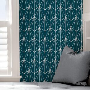 NuWallpaper Indigo Dorset Peel & Stick Wallpaper