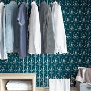 NuWallpaper Indigo Dorset Peel & Stick Wallpaper