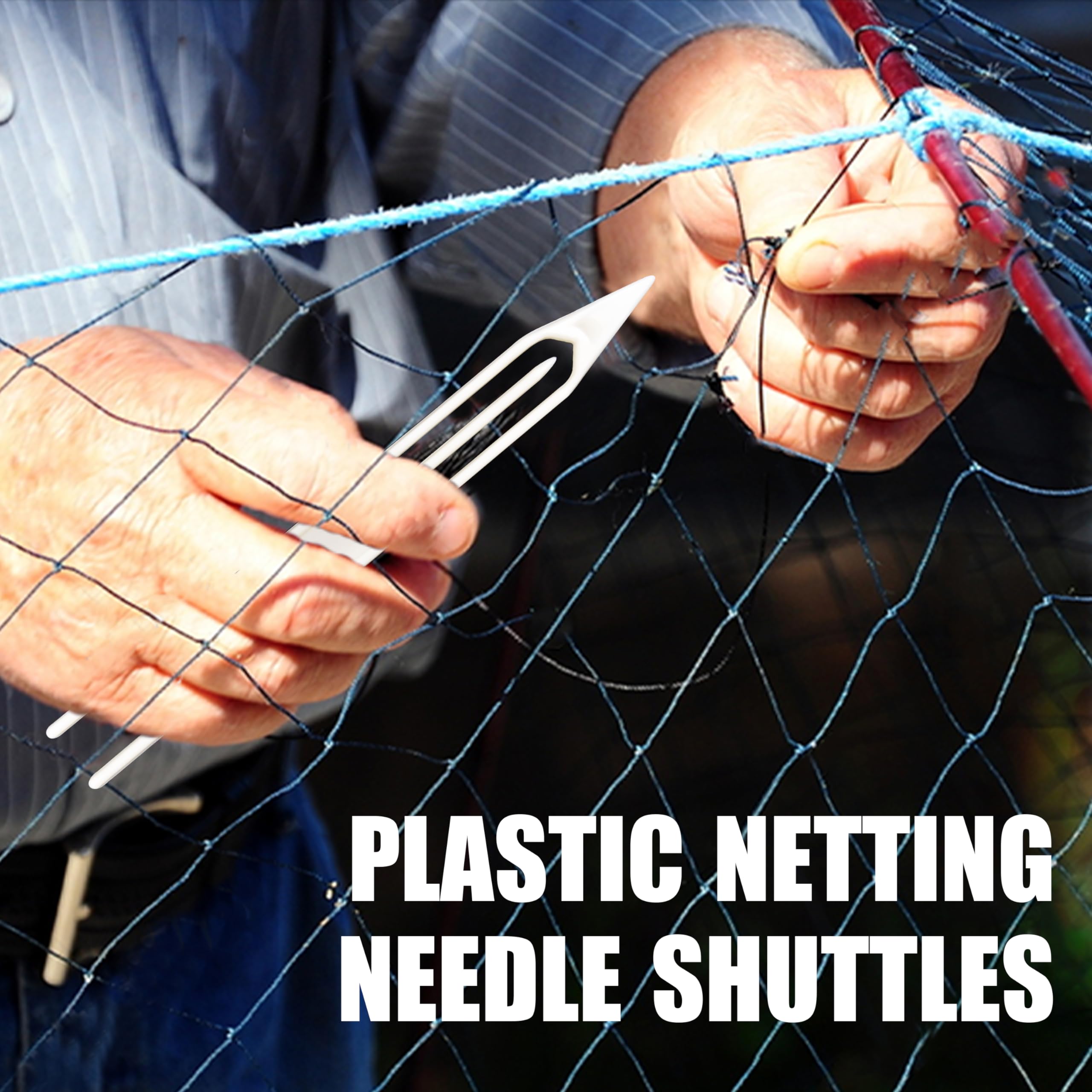 Netting Needle Shuttles Fishing Net Repair Line Equipment, 7pcs Plastic Cast Net Mending Needles Sewing Repair Tool Size 3 4 5 6 7 8 9