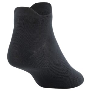 GOLDTOE Men's Nylon Lite No Show Socks, 6-Pairs, Black 2, Large