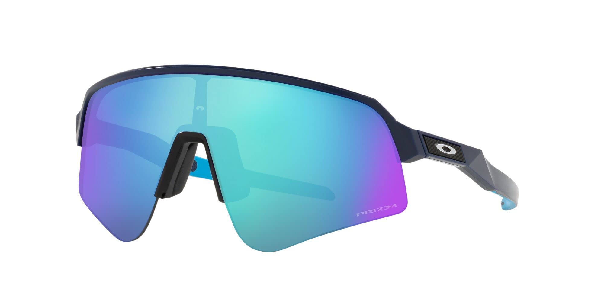 Oakley Men's Oo9465 Sutro Lite Sweep Rectangular Sunglasses, Matte Navy/Prizm Sapphire, 39 mm