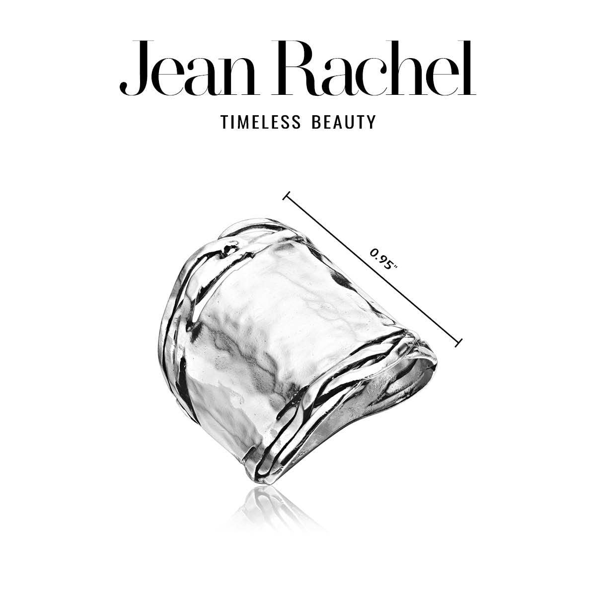 JEAN RACHEL JEWELRY 925 Sterling Silver Ring Vintage Antique Look, Hypoallergenic, Nickel and Lead-free, Artisan Handcrafted Designer Collection, Made in Israel