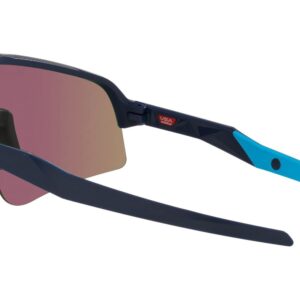 Oakley Men's Oo9465 Sutro Lite Sweep Rectangular Sunglasses, Matte Navy/Prizm Sapphire, 39 mm