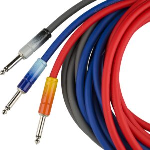 Fender Instrument Cable, 1/4" Straight, Tequila Sunrise (990810200)