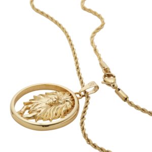 Eternal Rose 24k Gold-Dipped Leo Zodiac Necklace With Star Sign Constellation Pendant