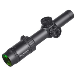 WestHunter Optics HD-S 1.2-6x24 Compact Riflescope, 30mm Tube Mil-Dot Reticle Second Focal Plane Turret Reset Lock Tactical Shooting Scope | Picatinny Shooting Kit B