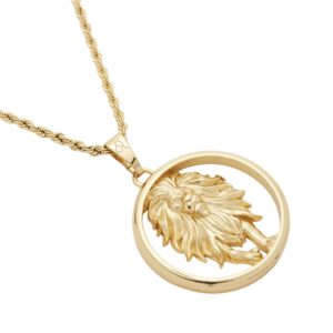 Eternal Rose 24k Gold-Dipped Leo Zodiac Necklace With Star Sign Constellation Pendant