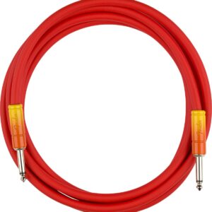 Fender Instrument Cable, 1/4" Straight, Tequila Sunrise (990810200)