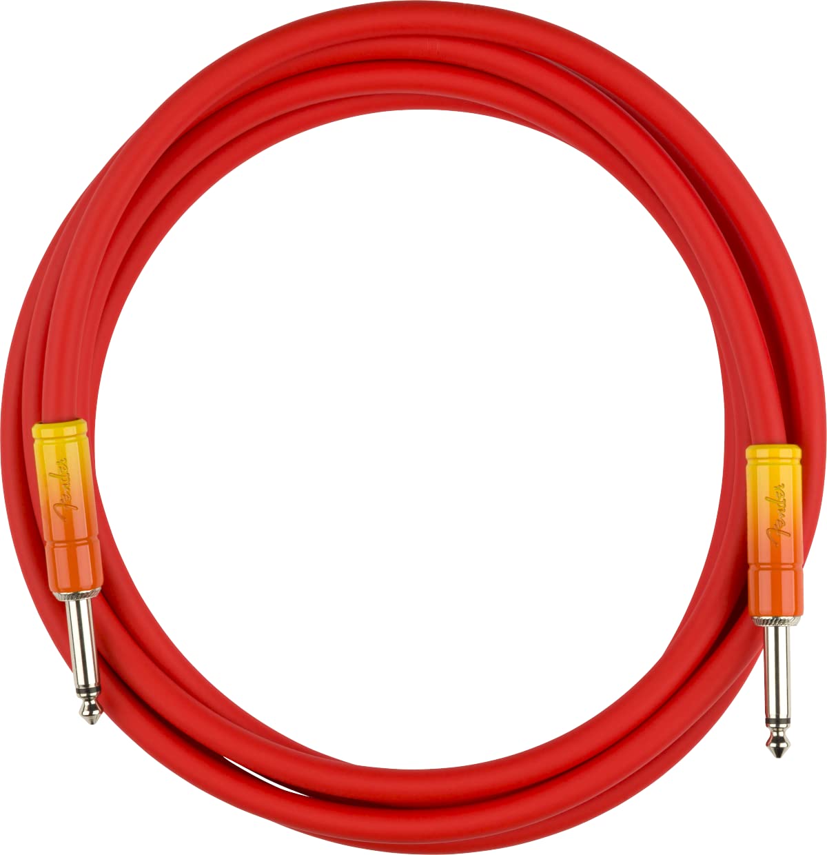 Fender Instrument Cable, 1/4" Straight, Tequila Sunrise (990810200)