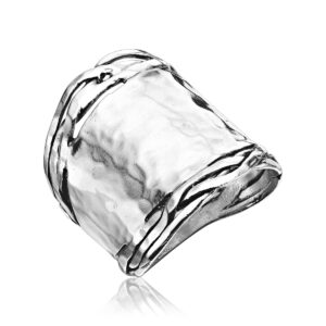 jean rachel jewelry 925 sterling silver ring vintage antique look, hypoallergenic, nickel and lead-free, artisan handcrafted designer collection, made in israel