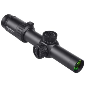 WestHunter Optics HD-S 1.2-6x24 Compact Riflescope, 30mm Tube Mil-Dot Reticle Second Focal Plane Turret Reset Lock Tactical Shooting Scope | Picatinny Shooting Kit B