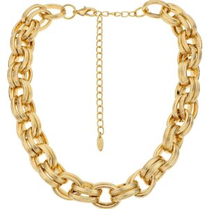 Ettika Chunky Gold Necklace. Gold Necklace, Bold & Chunky 18k Gold Plated Chain. Chunky Chain Necklace Women, Jewelry