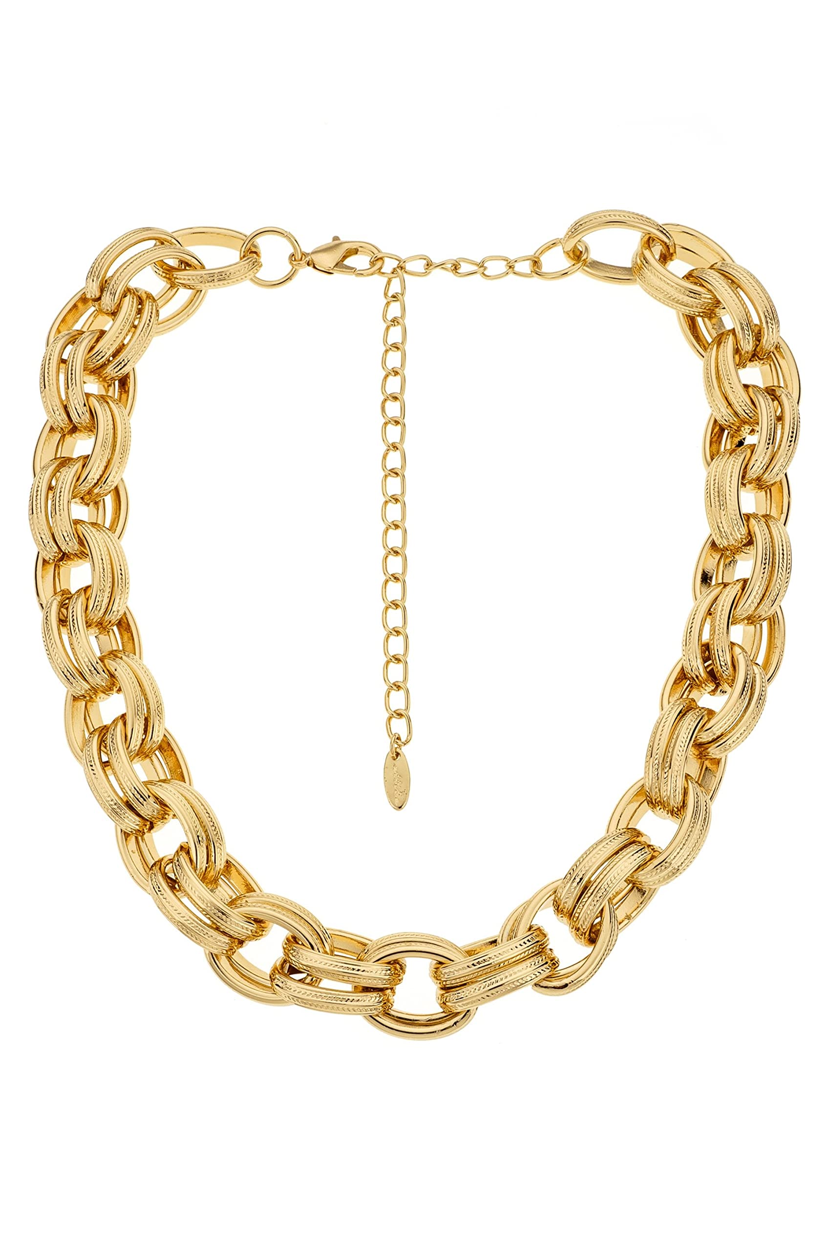 Ettika Chunky Gold Necklace. Gold Necklace, Bold & Chunky 18k Gold Plated Chain. Chunky Chain Necklace Women, Jewelry