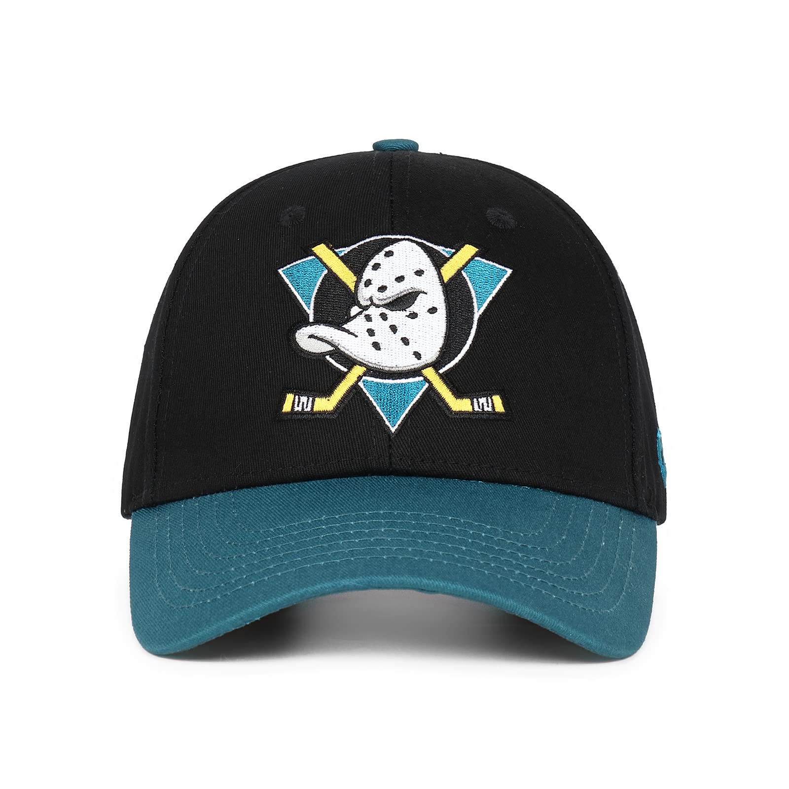 Mighty Ducks #96 Conway Different Logo Duck hat Classic Men's Adjustable Baseball Cap Blue Size (S-XL)