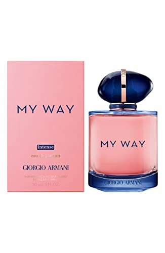 Giorgio Armani My Way Intense for Women Eau de Parfum Spray Rechargeable Refillable, 3.0 Ounce