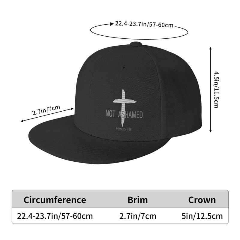 DARLEKS Religious Christian Faith Jesus Flat Bill Brim Baseball Hat Cool Hip Hop Trucker Cap Men Women Adjustable Baseball Hats