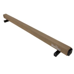 the beam store 8ft pro series training balance beam, tan (tan8elite)