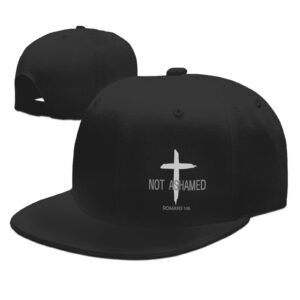 DARLEKS Religious Christian Faith Jesus Flat Bill Brim Baseball Hat Cool Hip Hop Trucker Cap Men Women Adjustable Baseball Hats