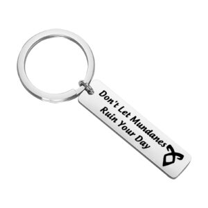 wsnang shadow tv show hunters inspired gift angelic power keychain don't let mundanes ruin your day (ruin your day k)